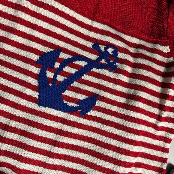 TALBOTS nautical sailor knit sweater LARGE - Picture 6 of 8